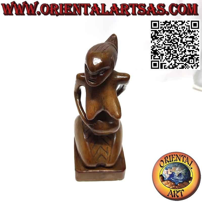Ahnenskulptur der Göttin des Überflusses aus Holz aus Papua