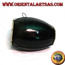 Tambour, pakhawaj en bois d'acajou foncé moyen