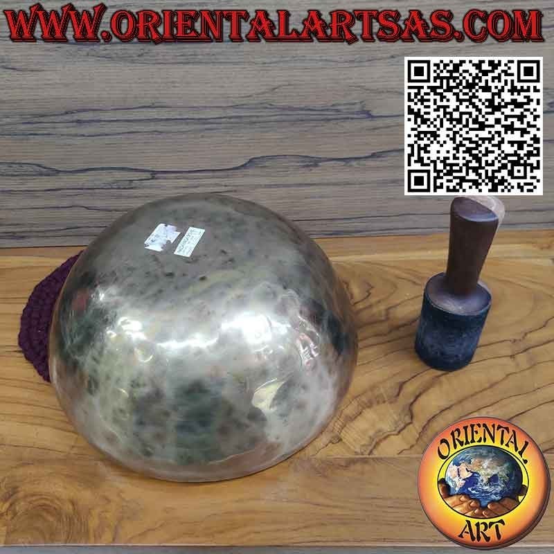 Campana tibetana artesanal 33 cm Ø completa con badajo 3060gr