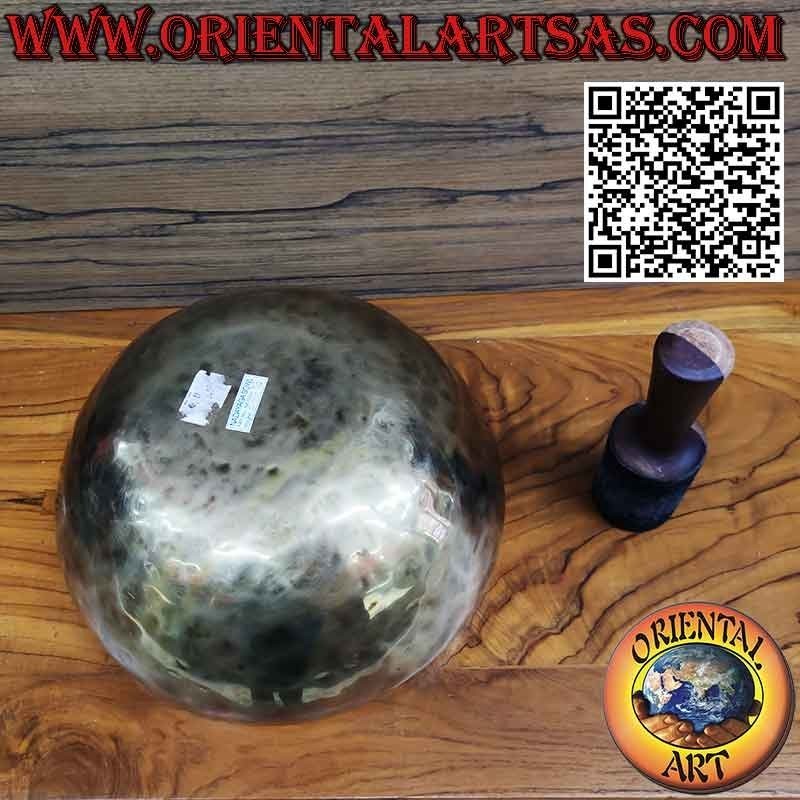 Cloche tibétaine artisanale 33 cm Ø complète avec battant 3060gr