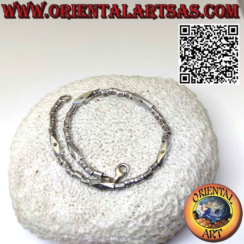 Bracciale Argento Karen Cilindri Prisma | Oriental Art
