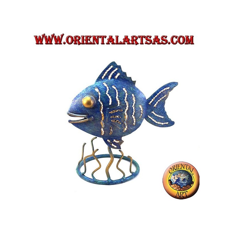 Iron fish holder candles