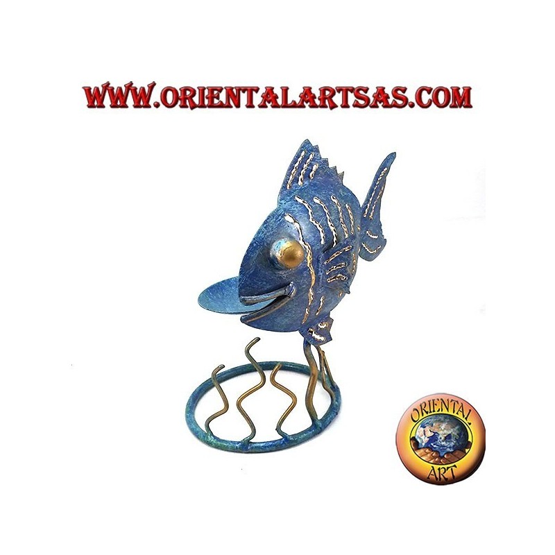 Iron fish holder candles