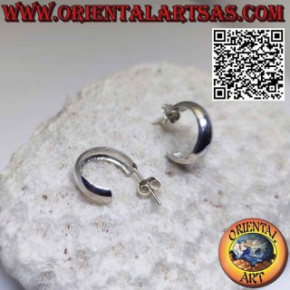 Pendientes plata círculo ancho 14*5 con mariposa