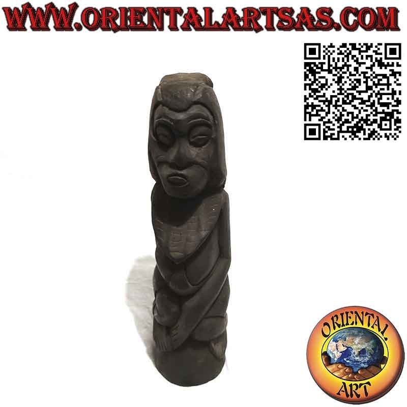 Seltene antike Ebenholzskulptur einer Ebenholzfrau von der Insel Sumba