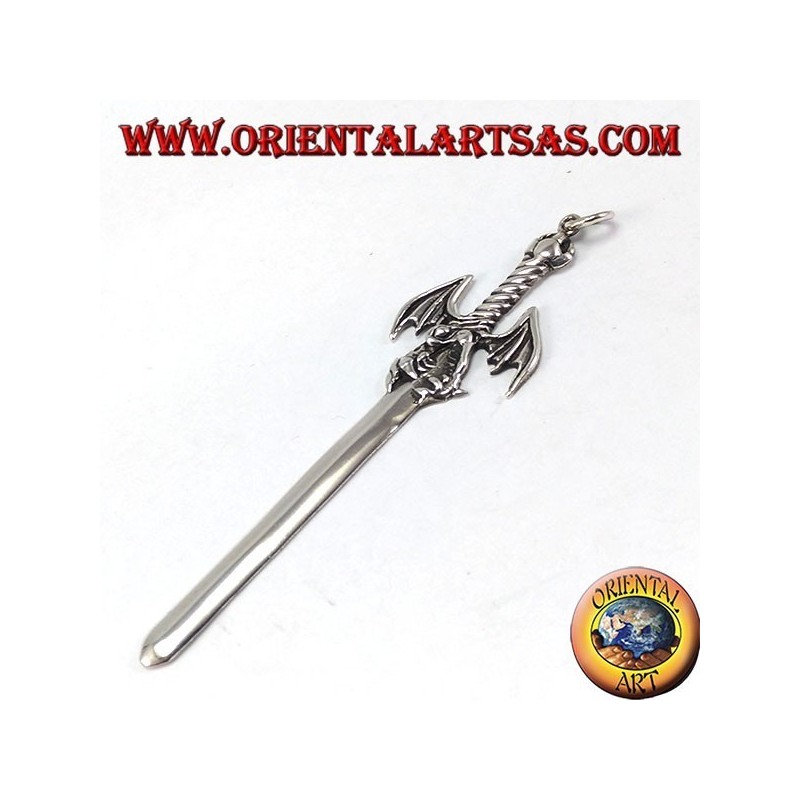 Silver Pendant, Dragon Sword