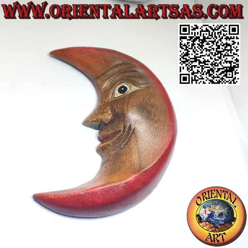 Wooden wall moon with warm colors pacioccona (small)