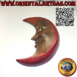 Wooden wall moon with warm colors pacioccona (small)