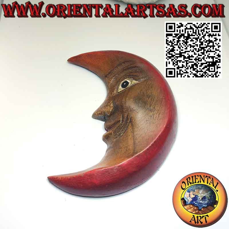 Wooden wall moon with warm colors pacioccona (small)