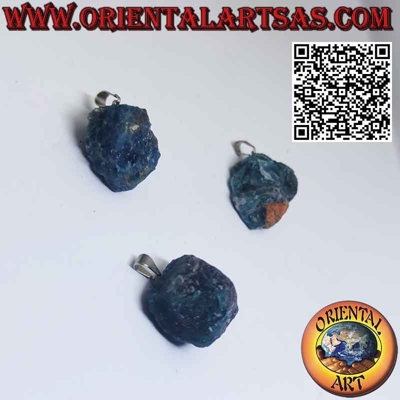 Pendentif Apatite Naturelle Brute - Crochet Hypoallergénique