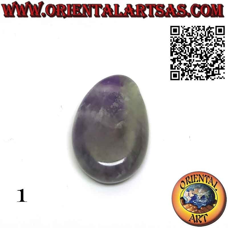 Cut-out Tumbled Natural Amethyst Pendant | Oriental Art