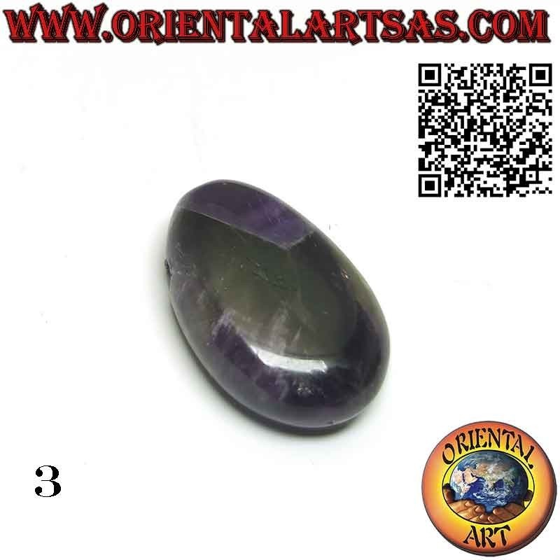 Cut-out Tumbled Natural Amethyst Pendant | Oriental Art