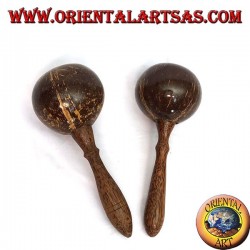 par de maracas en coco