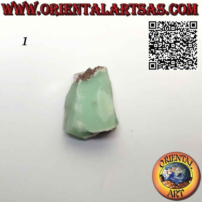 Colgante Crisoprasa Bruta Natural Hipoalergénico