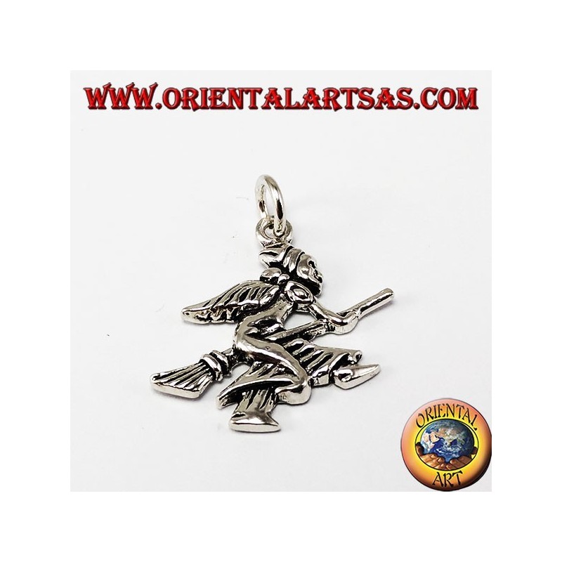 Witch colgante de la plata (bruja)