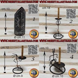 Brûleur pour bâtons d'encens Palo Santo en fer forgé