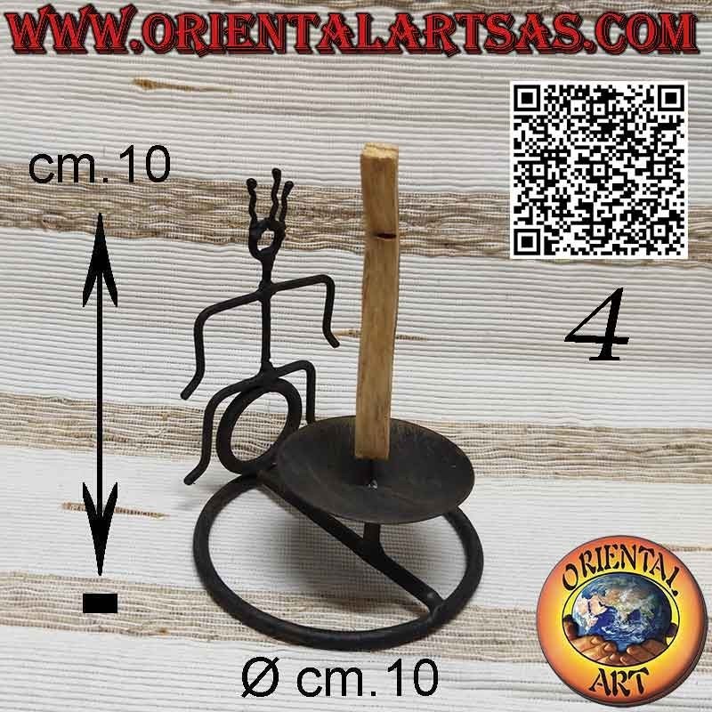 Brûleur pour bâtons d'encens Palo Santo en fer forgé