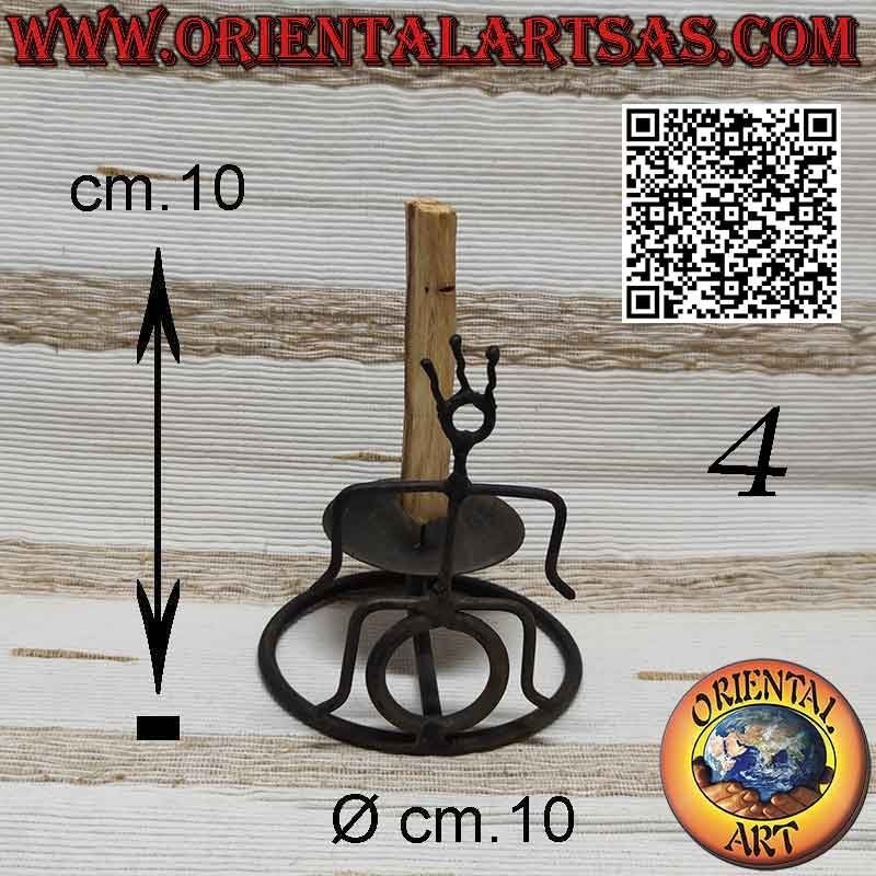 Bruciatore per legnetti di Palo Santo di incenso in ferro battuto