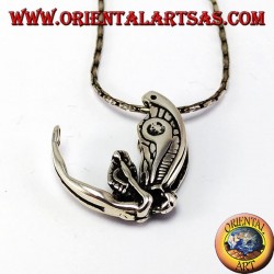 Silver pendant, Fairy in flight