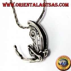 Pendentif argent, Fée en vol