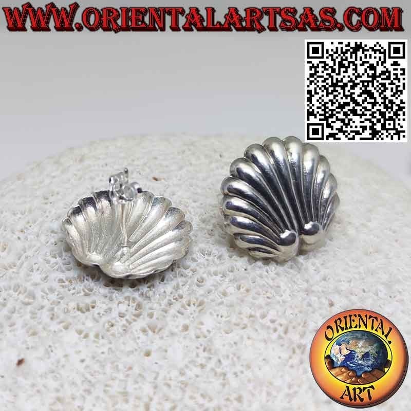 Orecchini in Argento 925 ‰  a forma di conchiglia da lobo, copri foro
