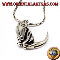 Pendentif argent, Fée en vol