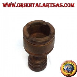 Chalky teak wood ashtray
