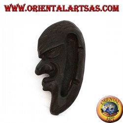 Teak wood mask ashtray