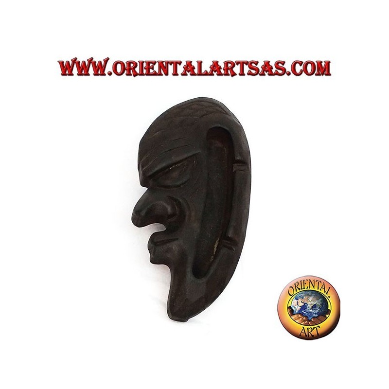Posacenere maschera indigena in legno di teak (sinistra)