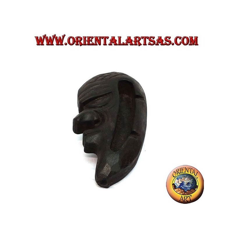 Posacenere maschera indigena in legno di teak (sinistra)
