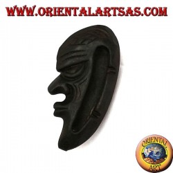 Teak wood mask ashtray