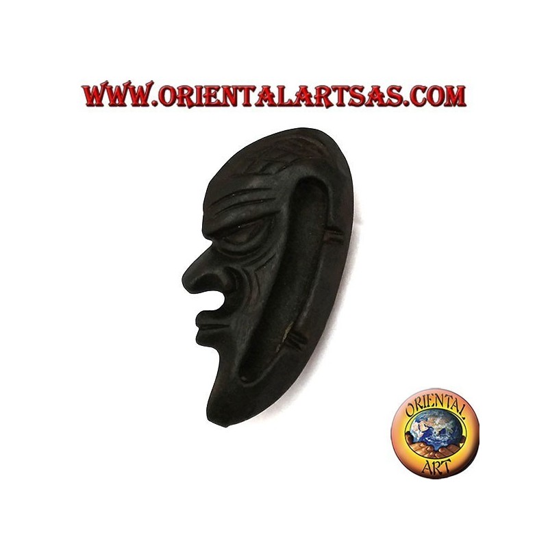 Posacenere maschera indigena in legno di teak (sinistra)