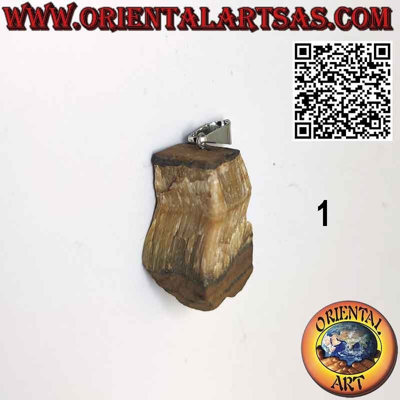 Pendentif Oeil de Tigre Brut Naturel | Anallergique
