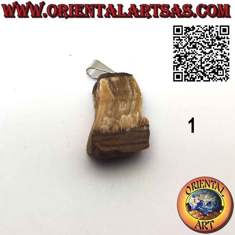 Natural Raw Tiger's Eye Pendant Hypoallergenic | Oriental Art