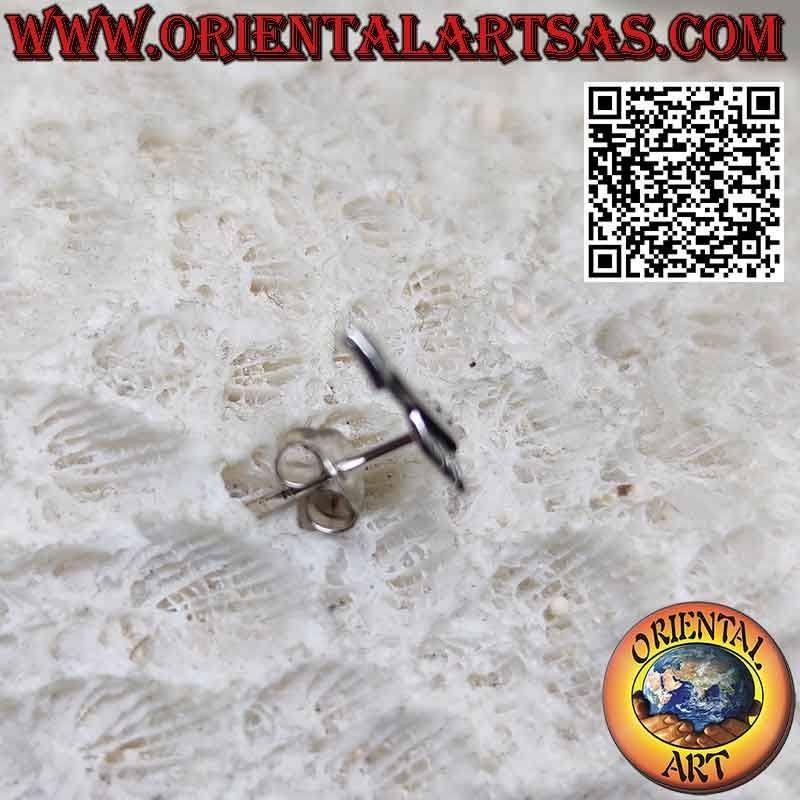 Mini orecchino da lobo in solido argento 925 a forma di  freccia