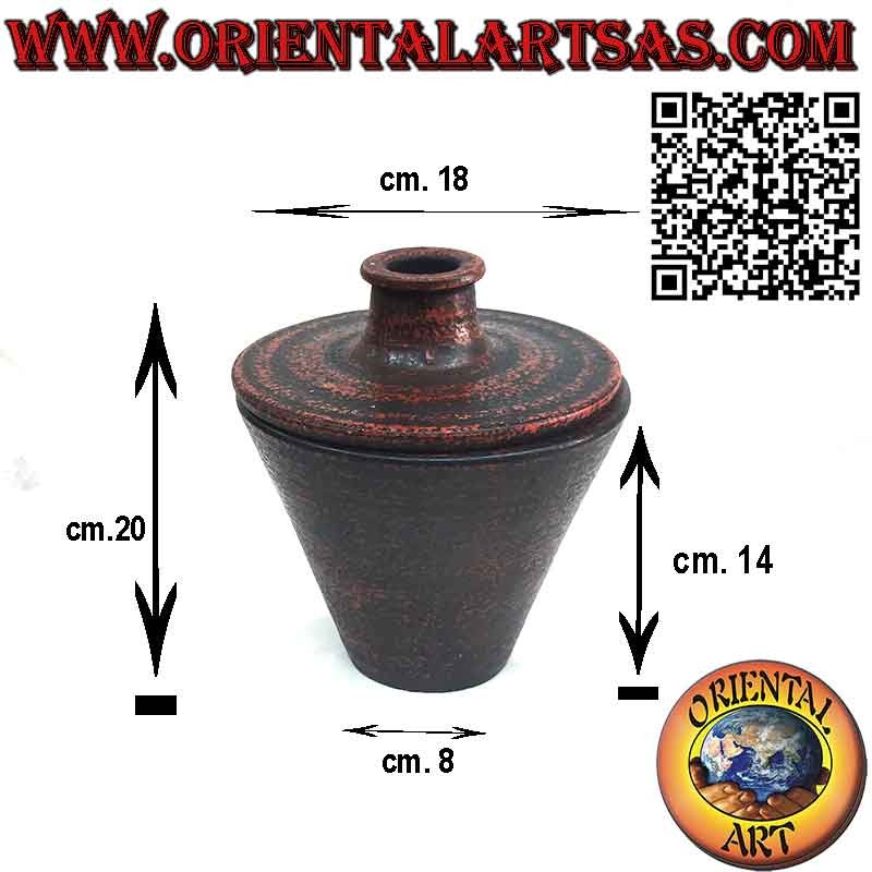 Vorratsglas mit durchbrochenem Stopfen in Form eines umgekehrten Pyramidenstumpfes