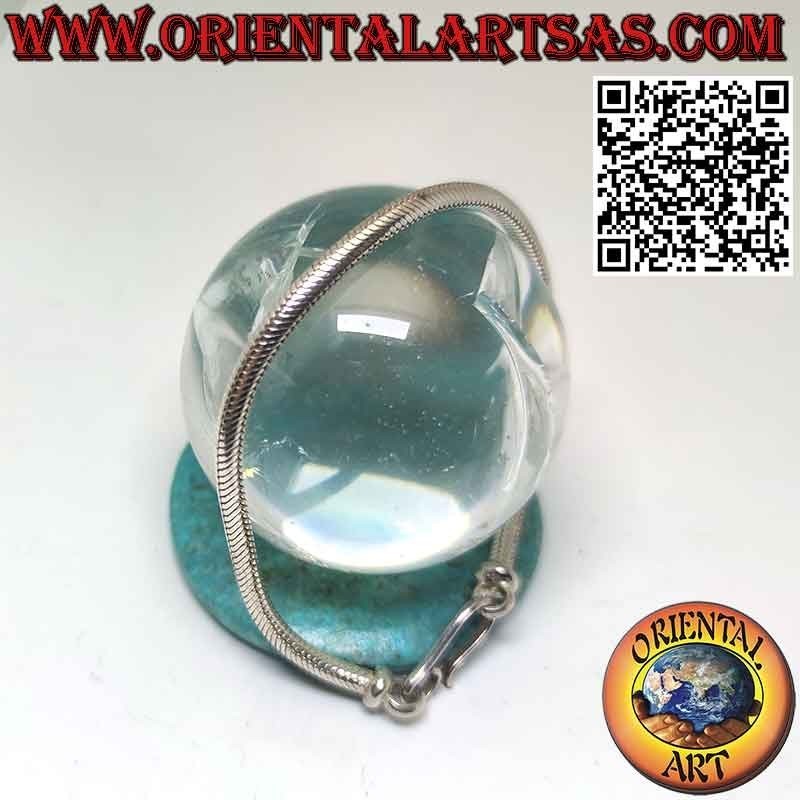 Bracciale in Argento Solido Maglia Snake Classica | Oriental Art