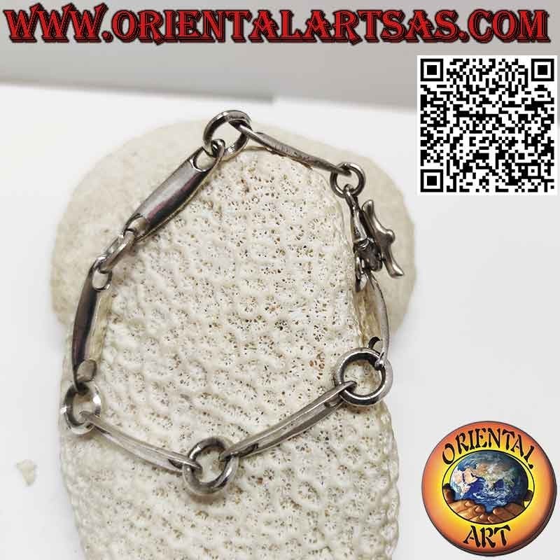 Bracciale Argento 925 Surf con Anelli Grandi | Oriental Art