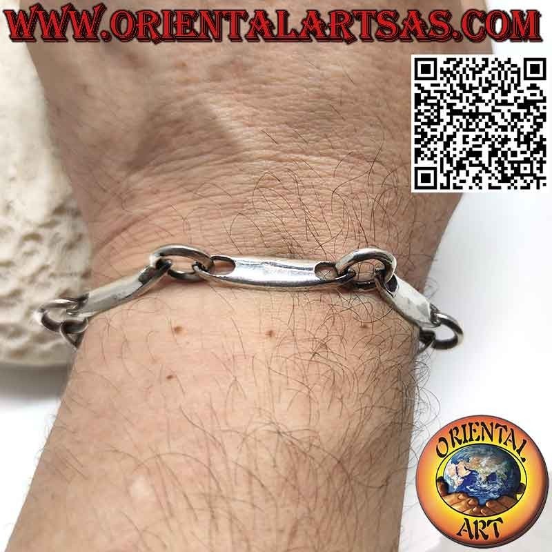 Bracciale Argento 925 Surf con Anelli Grandi | Oriental Art
