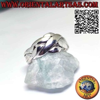 Bague de la foi turque puzzle argent à quatre anneaux