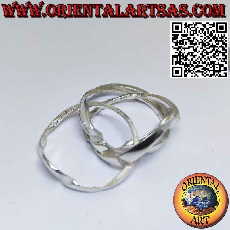 Bague de la foi turque puzzle argent à quatre anneaux