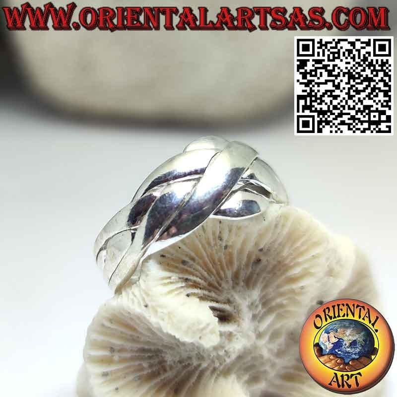 Anello fede turca quattro fili in argento 925