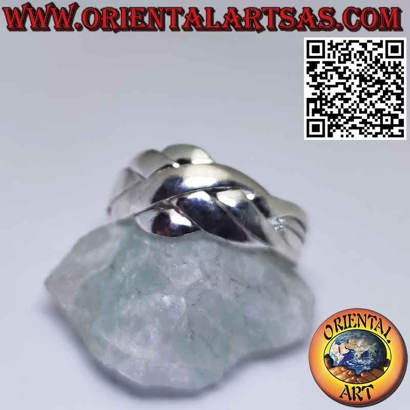 Anello fede turca quattro fili in argento 925