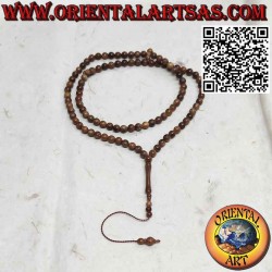 Muslimischer Tasbih, 99 Perlen 8 mm. in Samen von Kuka Koka (Piassava)