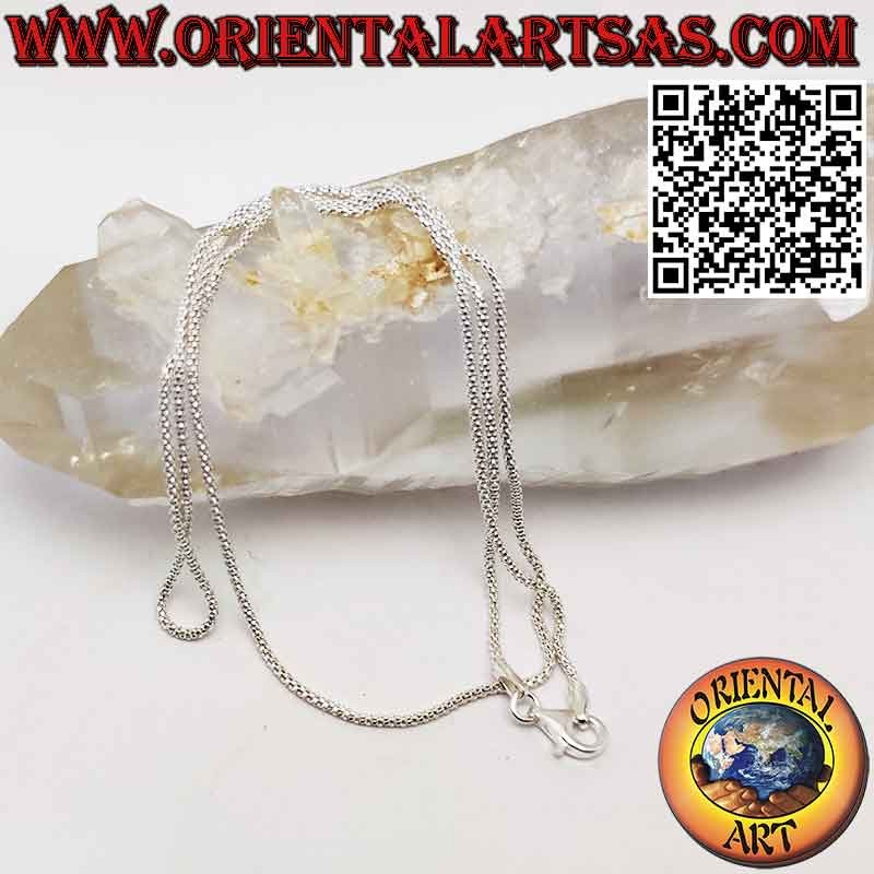 Collana catenina in argento 925 ‰  a maglia veneziana tonda da mm 1,1