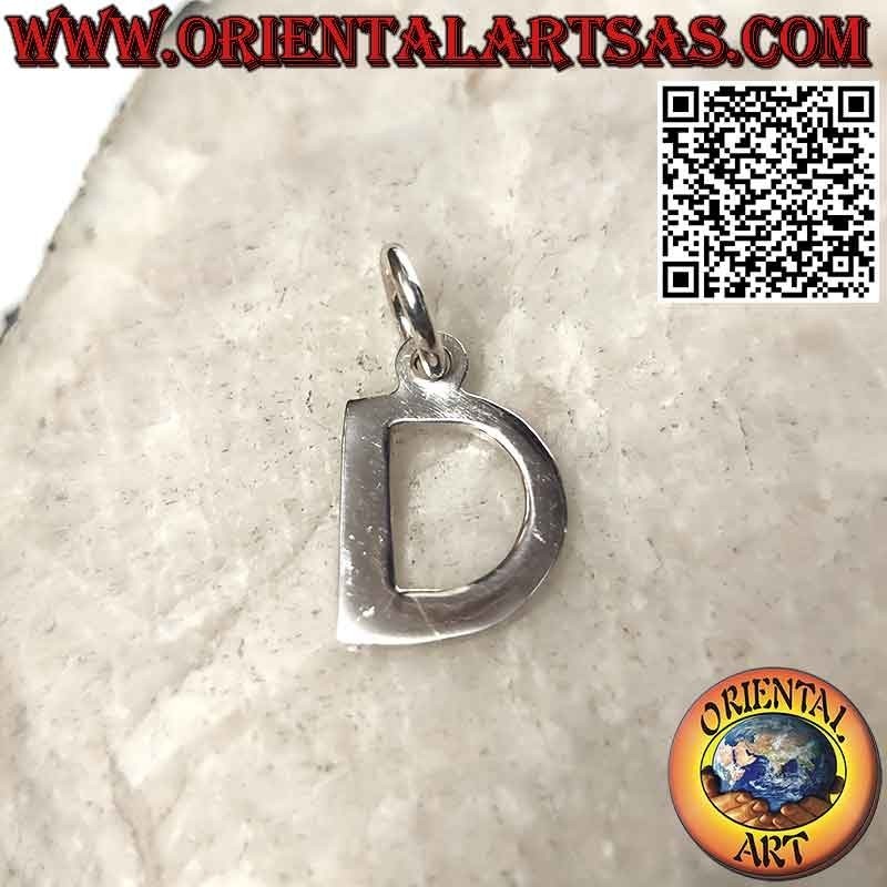 Pendentif en argent, lettre / initiale en majuscules (12x1)