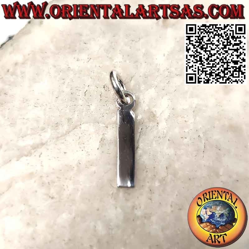 Pendentif en argent, lettre / initiale en majuscules (12x1)