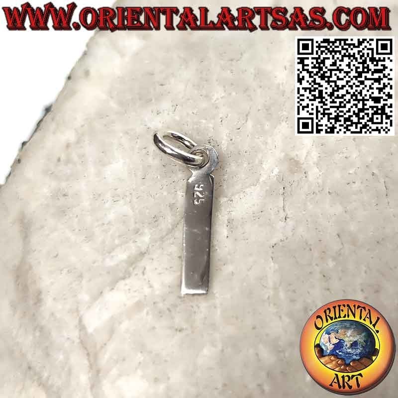 Silver pendant, letter / initial in capital letters (12x1)