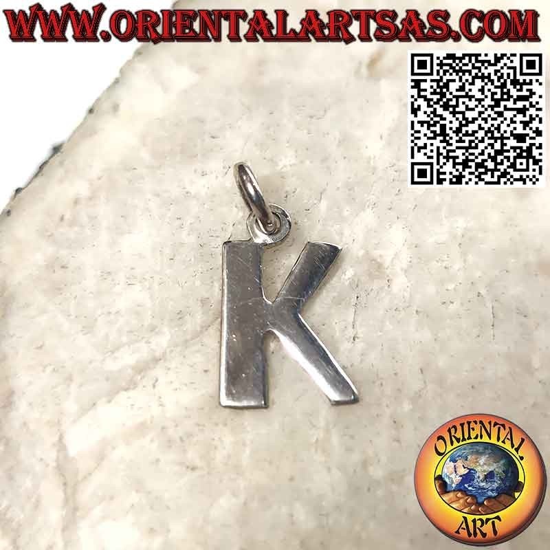 Pendentif en argent, lettre / initiale en majuscules (12x1)