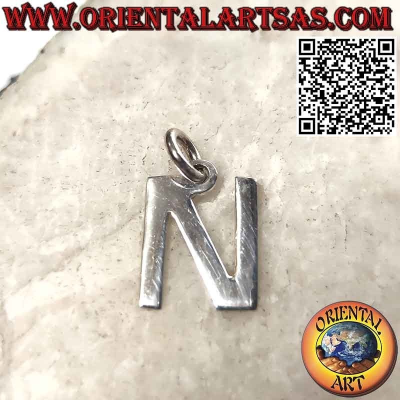 Pendentif en argent, lettre / initiale en majuscules (12x1)